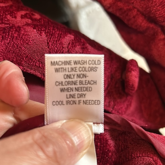CroftandBarrow jacket. Reddish/maroon color. Swirl design. Size S - Picture 8 of 10